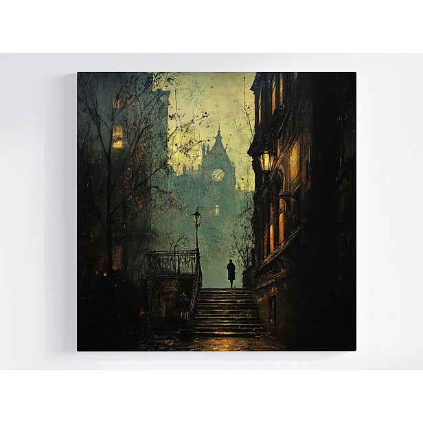 Obraz Na Plátně Canvas Temná Ulička Tajemná Postava Uliček 50x50