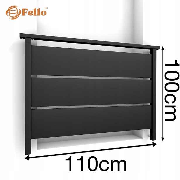 Solid Max Francouzský balkon 110 cm Zábradlí Ral