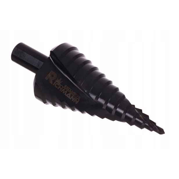 Vrták Kuželový Stupňovitý Spirální Vánoční na kov s titanovým povlakem 4-39 mm