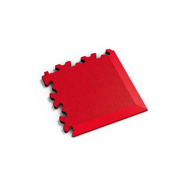 Dlaždice rohová Fortelock Machine industry kůže ROSSO RED