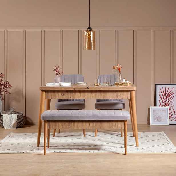 Jídelní set s rozkládacím stolem a židlemi (4 kusy) Vina 0701 - Soho, Atlantic