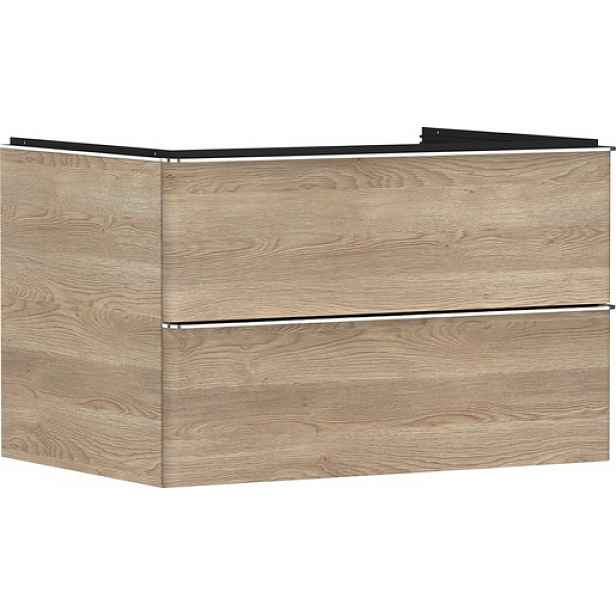Skříňka pod umyvadlo pod desku Hansgrohe Xelu Q 78x49,5x55 cm přírodní dub 54076000