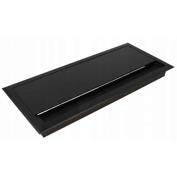 Stolní kabelová průchodka X Wing 130x300mm černá