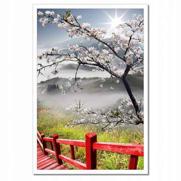 Plakáty v rámu 40x60 Červený most v Japonsku
