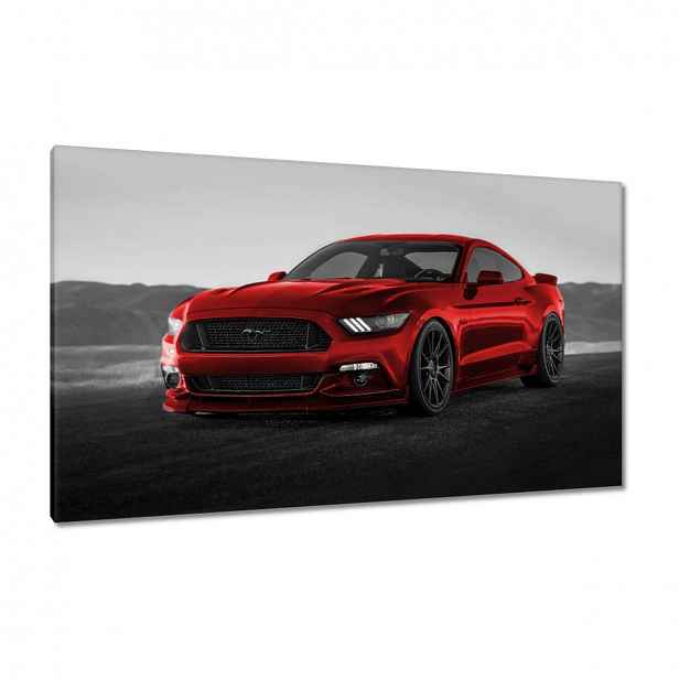Obrazy 120x70 Červený Ford Mustang Usa