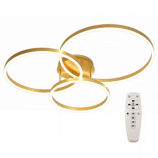Stropní Svítidlo Moderní Zlatý Stropní Svítidlo Ring Led Lustr S Dálkový Ovladač