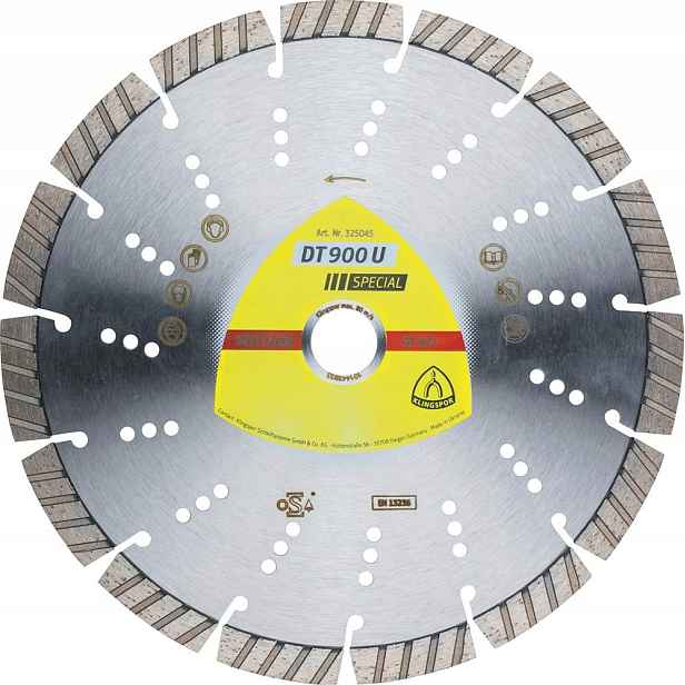 Diamantový kotouč na betonu 230x2,6x22,23 mm Dt 900 U Klingspor