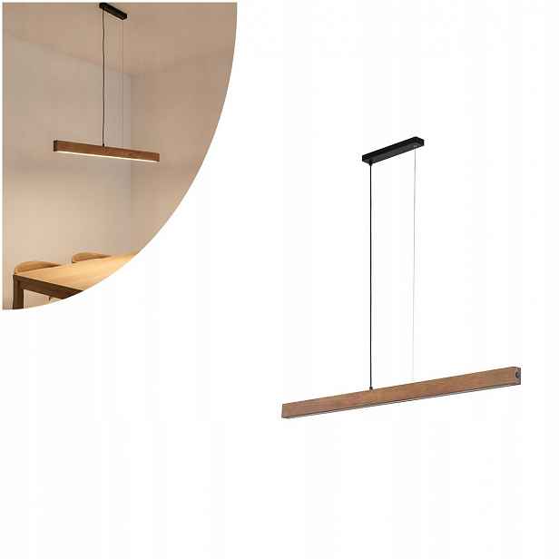 Hnědá závěsná lampa Teo Led nad jídelní stůl Tk Lighting