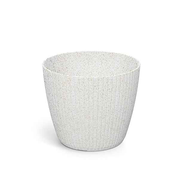 Prosperplast Květináč LAMIE ECOWOOD bílý, varianta 13,8 cm