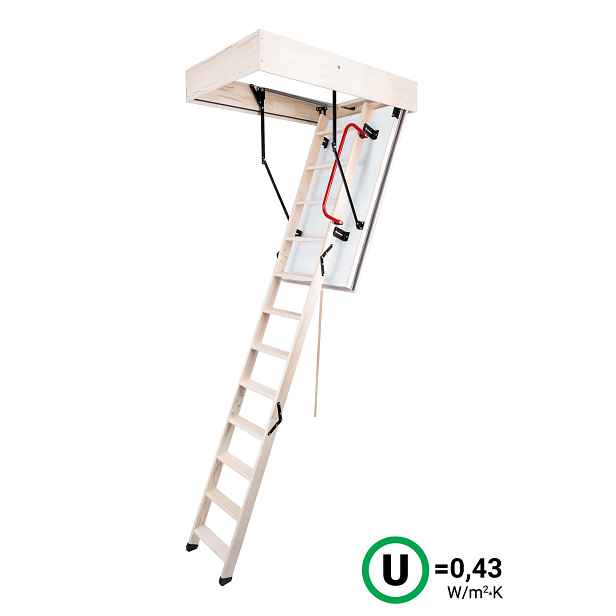 Schody půdní protipožární OMAN EI 45 Polar 120×70 cm (2,8 m)