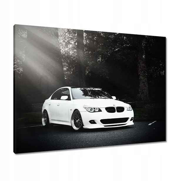 Obrazy 80x60 Bílé Bmw Šedé Auto