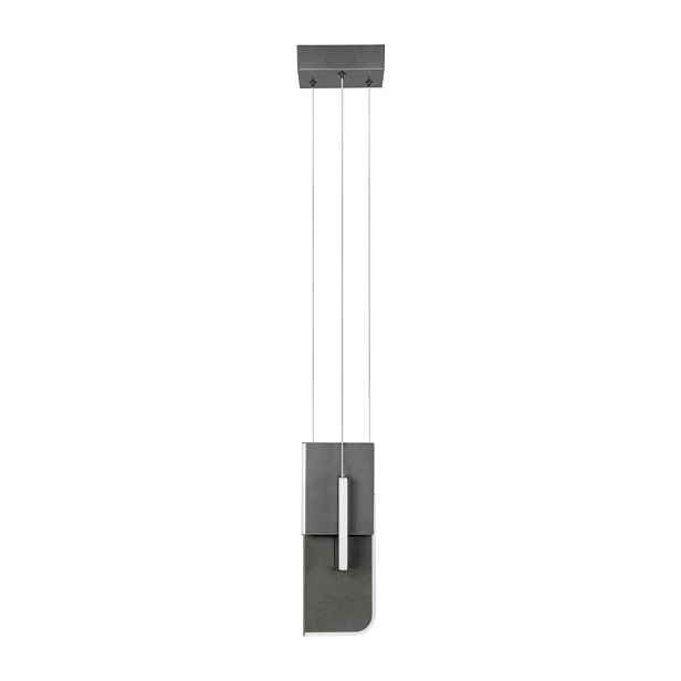 Světle šedé kovové LED stmívatelné závěsné svítidlo Totem – Nova Luce