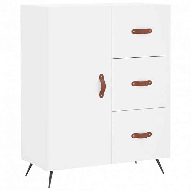vidaXL Příborník bílý 69,5 x 34 x 90 cm kompozitní dřevo