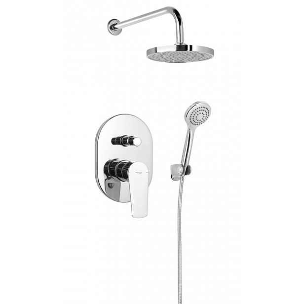 Aqualine Lotta - Sprchový set s baterií pod omítku, pro 2 spotřebiče, chrom LT743