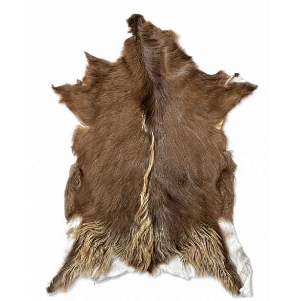 Dekorativní kozí kůže „Tmavě béžová“ XL/90 cm *přírodní Unikát*