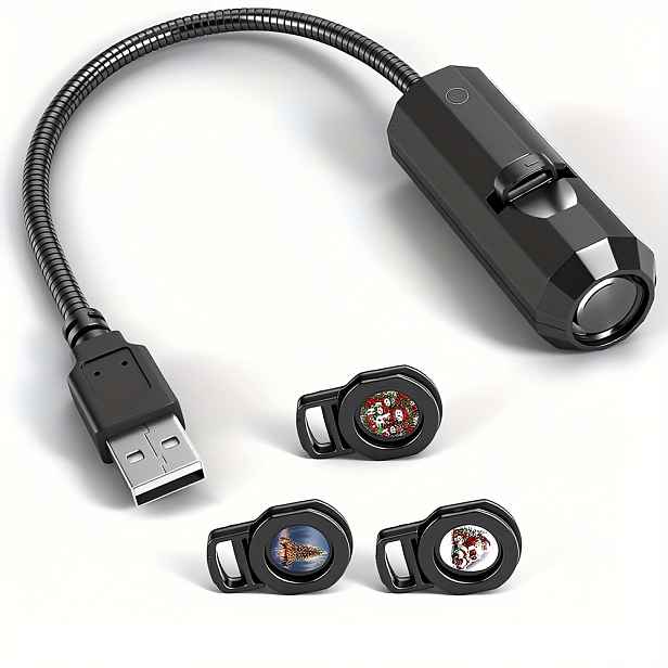 TEMU Vánoční USB projekční světlo, Vánoční stromek soba, Santa Claus, Sněhulák LED noční světlo, Vhodné pro vnitřní použití, Ložnice, Herní místnost,