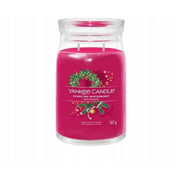 Yankee Candle Signature Sójová Svíčka Sparkling Winterberry Velká 567