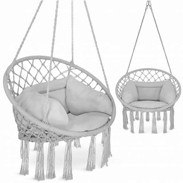 Zahradní Houpačka Závěsné Křeslo Boho Na Terasu Houpací Hnízdo S Polštářem
