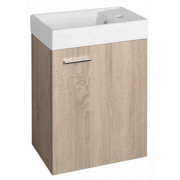 Aqualine Zoja - Skříňka s umývátkem 40x22 cm, dub platin 51049DP-02