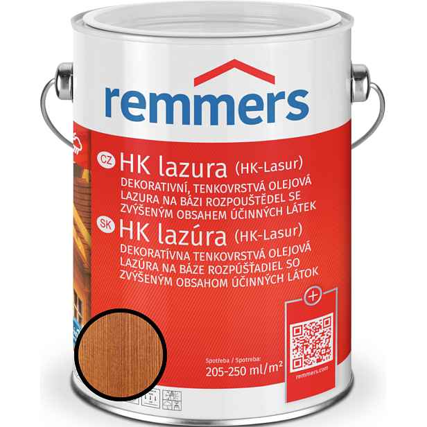 Lazura tenkovrstvá Remmers HK lazura teak, 0,75 l
