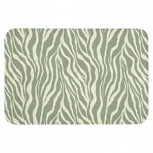 OnlyWow WC PŘEDLOŽKA Zebra - Motiv - zelená 90x60 cm