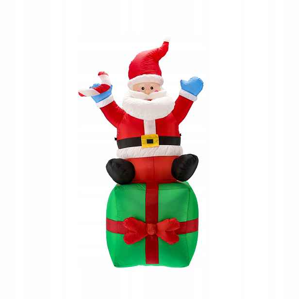 Aga Nafukovací Led Santa Claus 185 cm