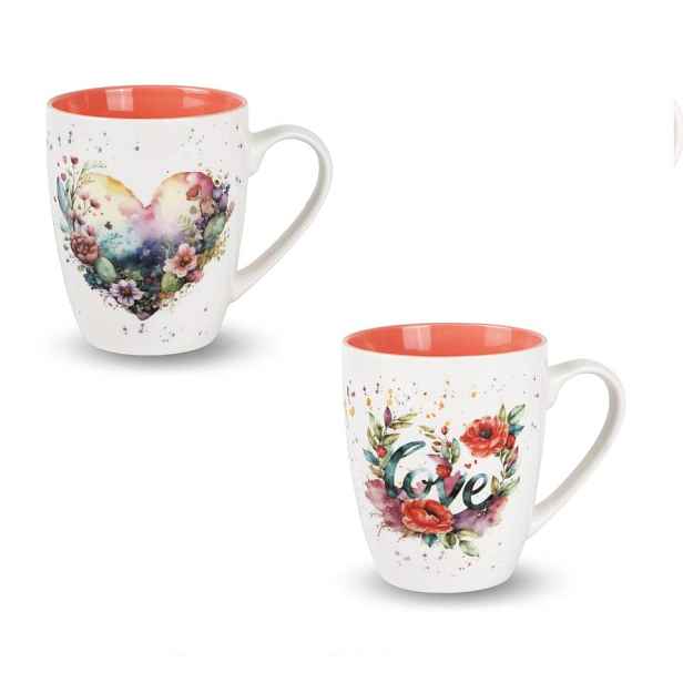 VERONI - Hrnek 360ml Coral různé motivy