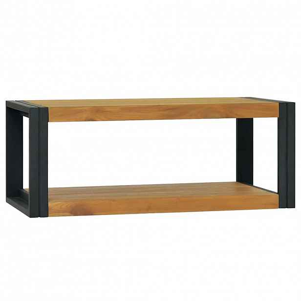 vidaXL Koupelnová skříňka 90 x 45 x 35 cm masivní teakové dřevo