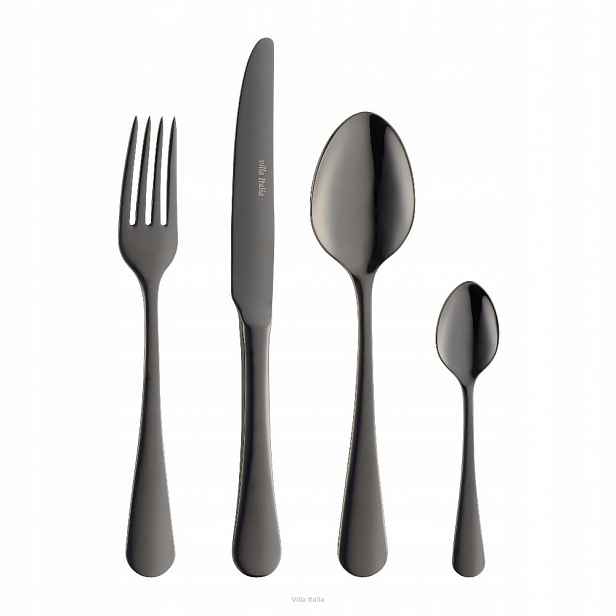 Villa Italia sada příborů pro 6 osob 24 ks Slim Black