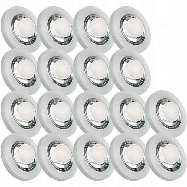 18X Skleněná Zapuštěná Lampa S Velmi Silným Sklo 7W Led Žárovka