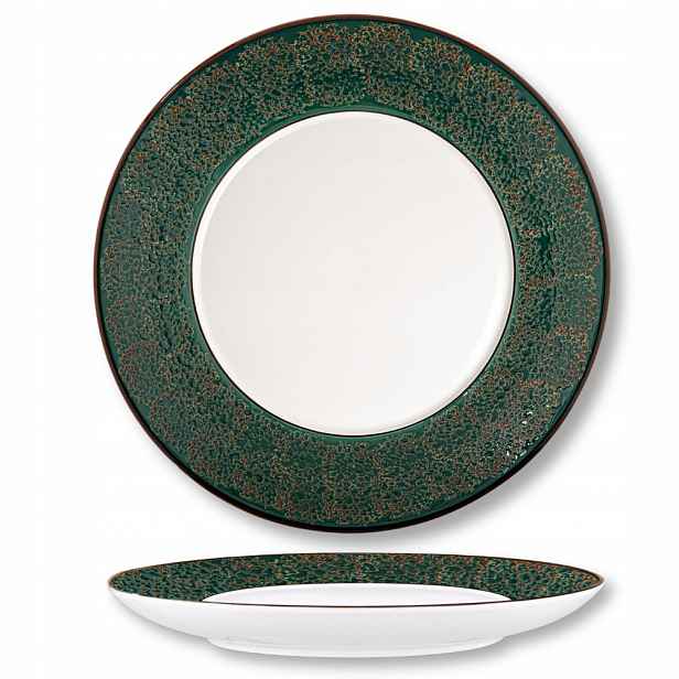 Porcelánový talíř kulatý na oběd, zelený, 30 cm Wilmax