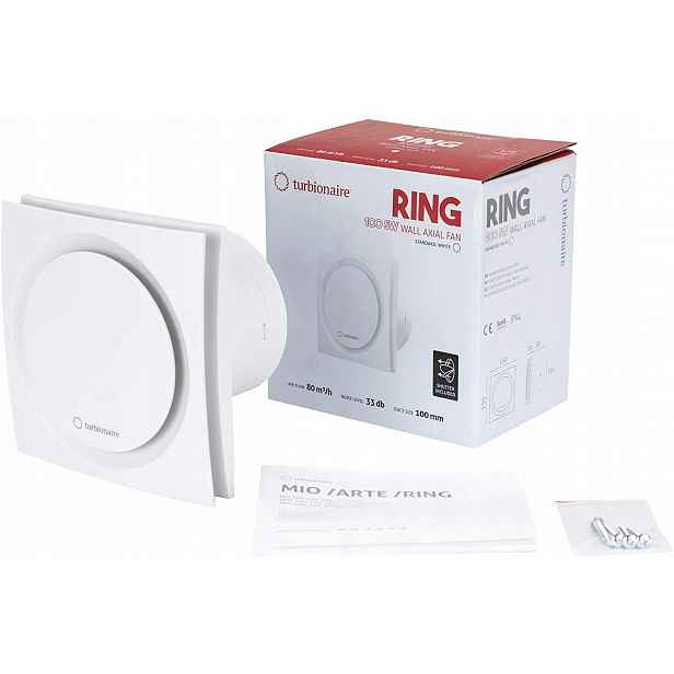 Nástěnný ventilátor Turbionaire sw100 bílý