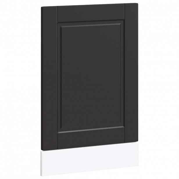 vidaXL Panel na myčku Porto černý 45x1,5x57 cm kompozitní dřevo