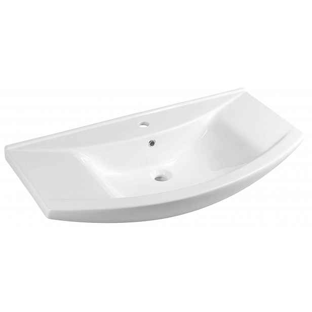 Aqualine Zero - Umyvadlo nábytkové 97x51 cm, s přepadem, otvor pro baterii, bílá 6095
