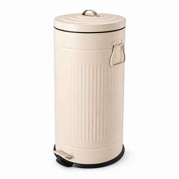 Relaxdays ODPADKOVÝKOŠ Béžový 30 l Soft-Close