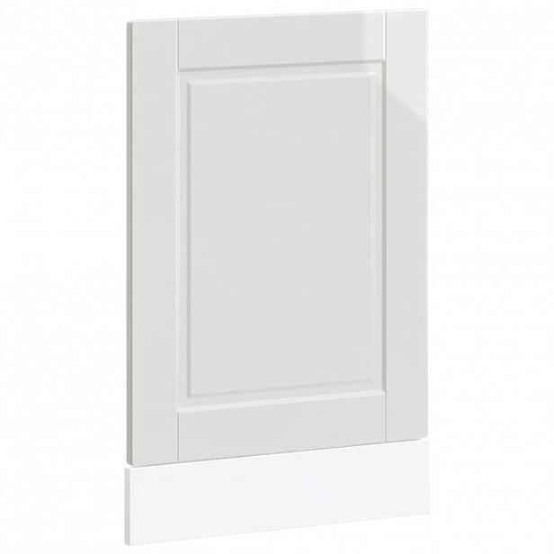 vidaXL Panel na myčku Porto bílý vysoký lesk 45x1,5x57 cm kompozit