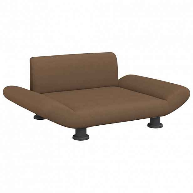 vidaXL Pelíšek pro psy hnědý 70 x 45 x 28 cm textil