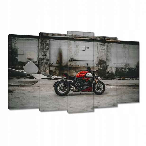 Obrazy 100x60 Červené Ducati Motocykl