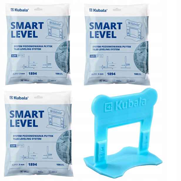 Kubala Smart Level Klipsy Pro Vyrovnávání Dlaždic 3MM Sada 300 Kusů