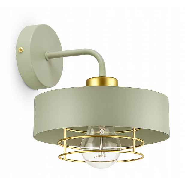 Nástěnná lampa Béžová Šalvěj, zelená 1xE27 Led 760-K1-SLW
