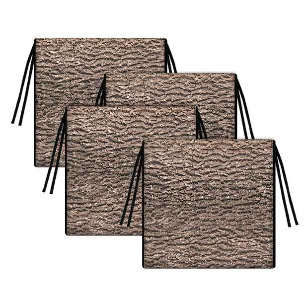 Sada 4 polštářů na zahradní židli Tip 40 x 40 cm, vyjímatelná vložka Robina