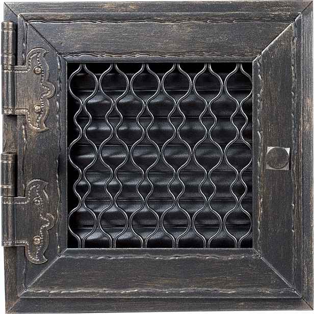 Ventilační mřížka krbová Retro 17 grafitová