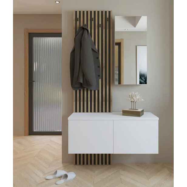 Casarredo Předsíňová sestava PATRAS, dub artisan/bílá/černá