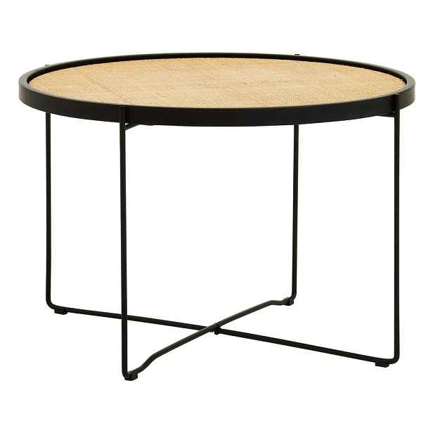 Ratanový kulatý konferenční stolek v přírodní barvě ø 60 cm Depok – Premier Housewares
