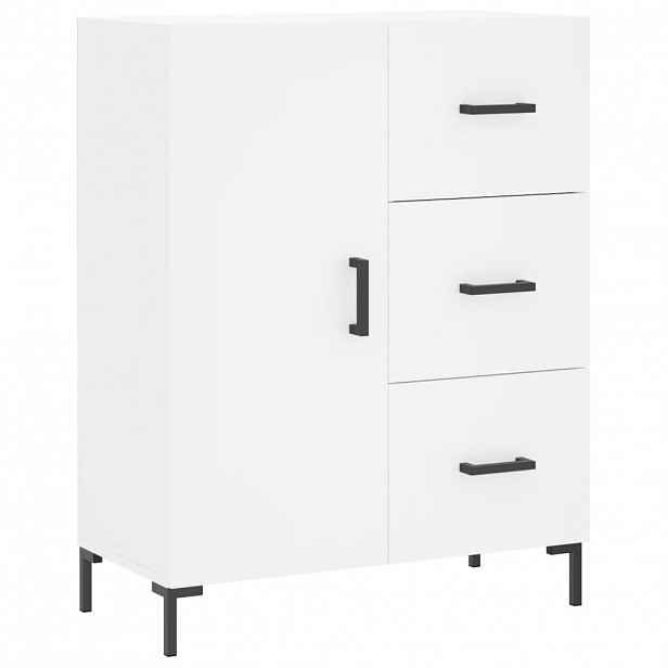 vidaXL Příborník bílý 69,5 x 34 x 90 cm kompozitní dřevo