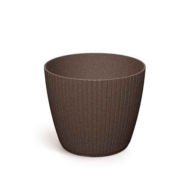 Prosperplast Květináč LAMIE ECOWOOD kávový, varianta 11,9 cm