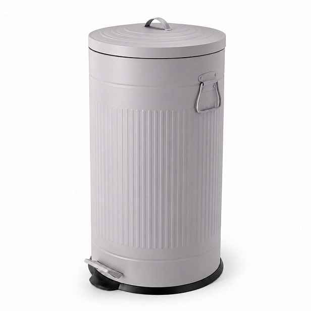 Relaxdays KOŠ Šedá pedálový Soft Close 40 l