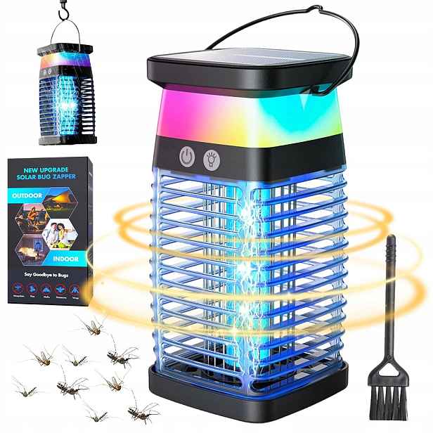Uv Insekticidní nástěnná lampa No Pest proti komárům Mouchy Můry Solární Putapka