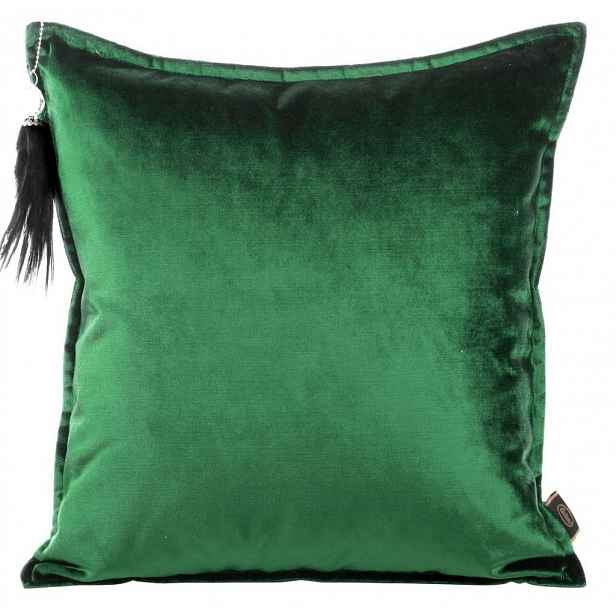 Velvetový Polštář 45x45 S Dekorativním Chvojím