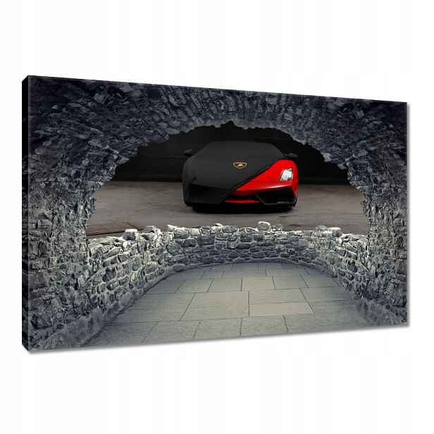 Obrazy 90x60 Červené auto